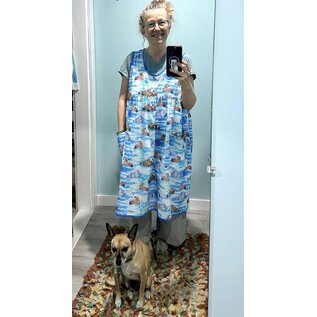 KAMALA DESIGNS BETTY DRESS - COLORFUL WALRUSES - LARGE