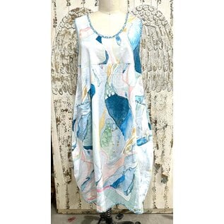 KAMALA DESIGNS PEACHES DRESS - WATERCOLORS - MEDIUM