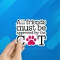 APPROVED BY CAT  STICKER