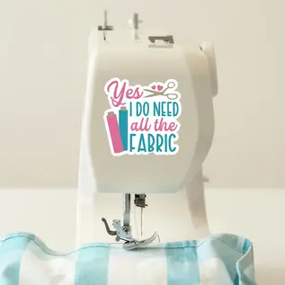 ALL THE FABRIC STICKER