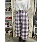 KAMALA DESIGNS JESSE CROPPED PANT - BIG ORCHID CHECKS - SIZE MEDIUM