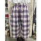 KAMALA DESIGNS JESSE CROPPED PANT - BIG ORCHID CHECKS - SIZE MEDIUM