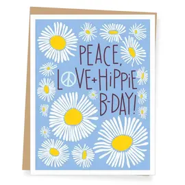 BIRTHDAY - PEACE LOVE HIPPIE B DAY