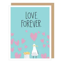 BLANK CARD - LOVE FOREVER SEAGULL