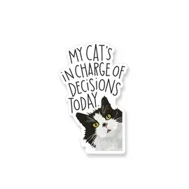 STICKER - CAT IS IN CHARGE TODAY