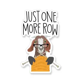 STICKER - JUST ONE MORE ROW GOAT