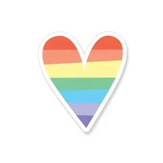 STICKER - RAINBOW HEART