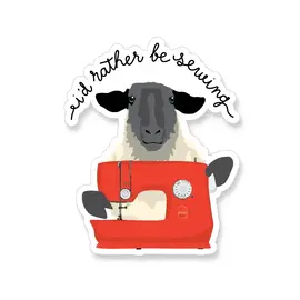 STICKER - RATHER BE SEWING SHEEP