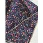 24" SQUARE FLORAL SCARF  WITH PICOT EDGING
