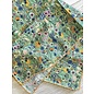 24" SQUARE FLORAL SCARF  WITH PICOT EDGING