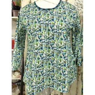 KAMALA DESIGNS TEA TOP - ESTEE MCLEOD BIRDS PRINT-