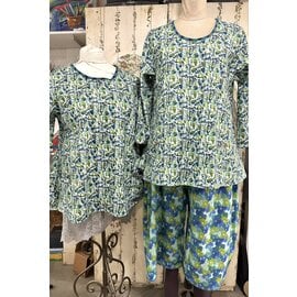 KAMALA DESIGNS TEA TOP - ESTEE MCLEOD BIRDS PRINT-
