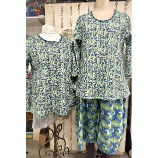 KAMALA DESIGNS TEA TOP - ESTEE MCLEOD BIRDS PRINT-