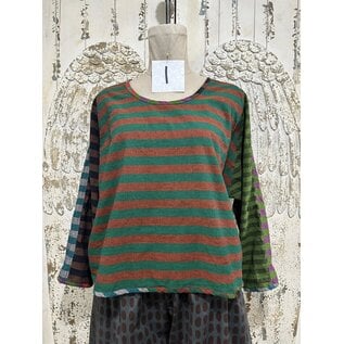 KAMALA DESIGNS KAMALA TOP - STRIPE MEDLEY