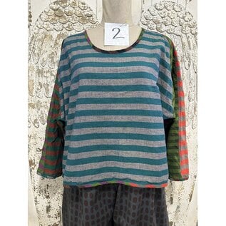 KAMALA DESIGNS KAMALA TOP - STRIPE MEDLEY
