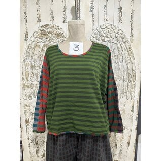 KAMALA DESIGNS KAMALA TOP - STRIPE MEDLEY