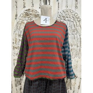 KAMALA DESIGNS KAMALA TOP - STRIPE MEDLEY