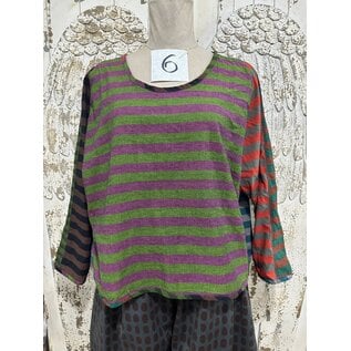 KAMALA DESIGNS KAMALA TOP - STRIPE MEDLEY