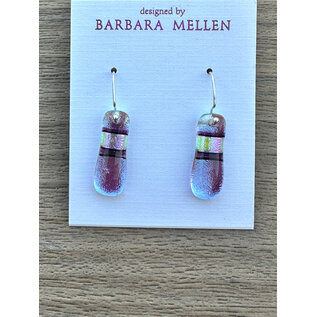 BARBARA MELLEN Handcrafted Dichroic Glass Earrings  #100