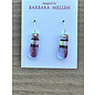 BARBARA MELLEN Handcrafted Dichroic Glass Earrings  #100