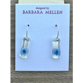 BARBARA MELLEN Handcrafted Dichroic Glass Earrings  #101