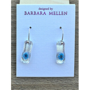BARBARA MELLEN Handcrafted Dichroic Glass Earrings  #101
