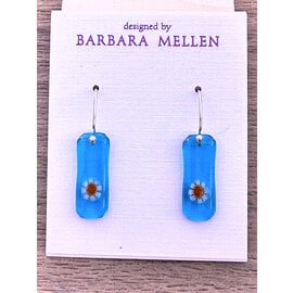 BARBARA MELLEN Handcrafted Dichroic Glass Earrings  #102
