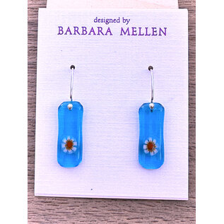 BARBARA MELLEN Handcrafted Dichroic Glass Earrings  #102