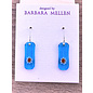 BARBARA MELLEN Handcrafted Dichroic Glass Earrings  #102