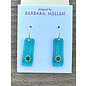 BARBARA MELLEN Handcrafted Dichroic Glass Earrings  #103