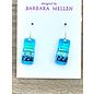 BARBARA MELLEN Handcrafted Dichroic Glass Earrings  #104