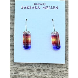 BARBARA MELLEN Handcrafted Dichroic Glass Earrings  #105