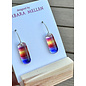 BARBARA MELLEN Handcrafted Dichroic Glass Earrings  #105