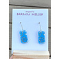 BARBARA MELLEN Handcrafted Dichroic Glass Earrings  #106