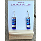 BARBARA MELLEN Handcrafted Dichroic Glass Earrings  #107