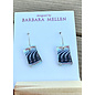 BARBARA MELLEN Handcrafted Dichroic Glass Earrings  #108