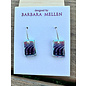 BARBARA MELLEN Handcrafted Dichroic Glass Earrings  #108