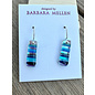 BARBARA MELLEN Handcrafted Dichroic Glass Earrings  #110