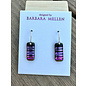 BARBARA MELLEN Handcrafted Dichroic Glass Earrings  #111