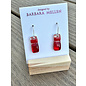 BARBARA MELLEN Handcrafted Dichroic Glass Earrings  #112