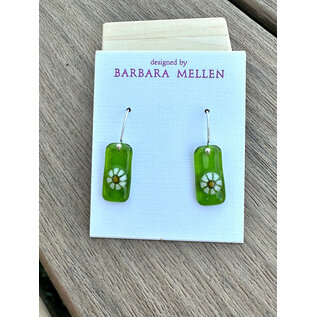 BARBARA MELLEN Handcrafted Dichroic Glass Earrings  #115