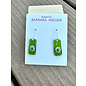 BARBARA MELLEN Handcrafted Dichroic Glass Earrings  #115