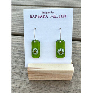 BARBARA MELLEN Handcrafted Dichroic Glass Earrings  #115