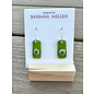 BARBARA MELLEN Handcrafted Dichroic Glass Earrings  #115