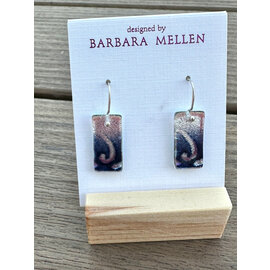 BARBARA MELLEN Handcrafted Dichroic Glass Earrings  #116