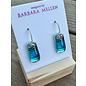 BARBARA MELLEN Handcrafted Dichroic Glass Earrings  #117