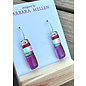 BARBARA MELLEN Handcrafted Dichroic Glass Earrings  #118