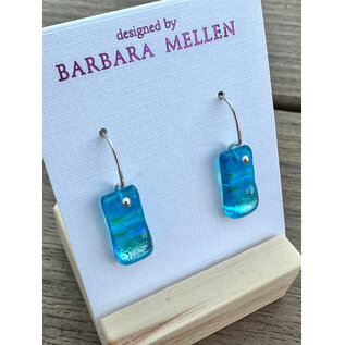 BARBARA MELLEN Handcrafted Dichroic Glass Earrings  #119