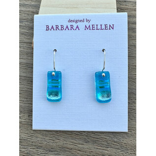 BARBARA MELLEN Handcrafted Dichroic Glass Earrings  #119