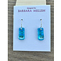 BARBARA MELLEN Handcrafted Dichroic Glass Earrings  #119